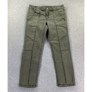 American Eagle Jegging Crop Stretch Women's Sz 2 Army Green City Preppy Modern